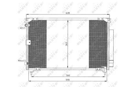 Радиатор кондиционера NRF 35339