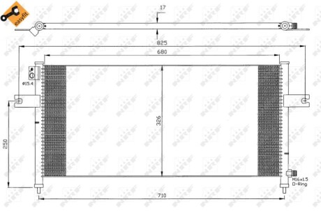 Радиатор кондиционера NRF 35380