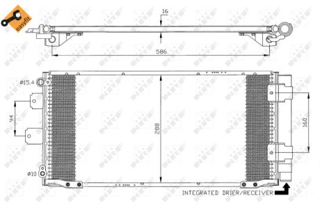 Радиатор кондиционера NRF 35436