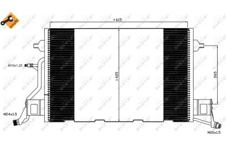 Радіатор кондиціонера NRF 35564