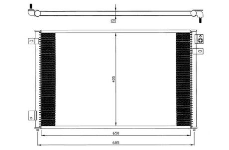 Радіатор кондиціонера NRF 35567