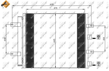 Радиатор кондиционера NRF 35604