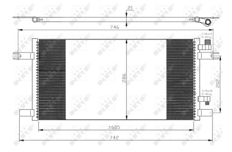 Радіатор кондиціонера NRF 35647