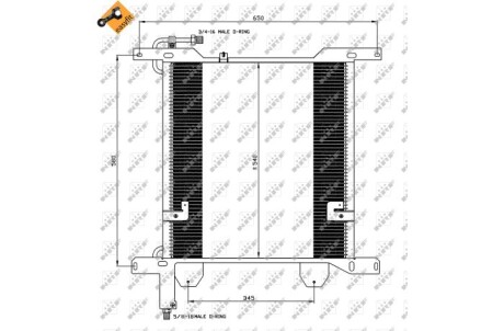 Радіатор кондиціонера NRF 35837