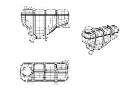 Розширювальний бак охолодження NRF 454037