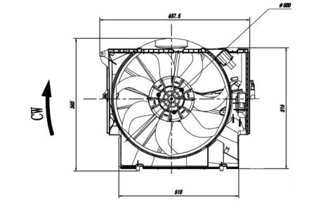 Вентилятор радиатора NRF 47923