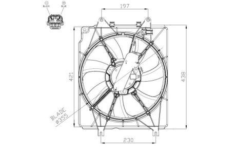 Вентилятор радіатора NRF 47934