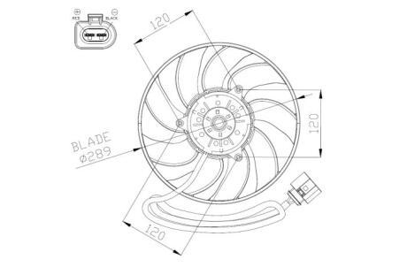 Вентилятор радіатора NRF 47946