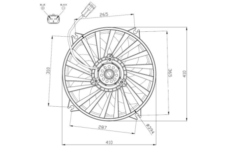 Вентилятор радіатора NRF 47962