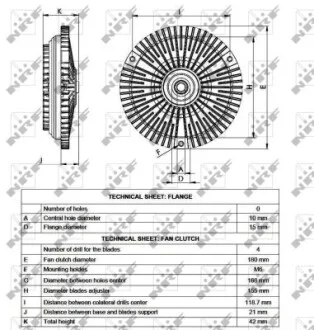 Муфта вентилятора DB 210-310 OM602 NRF 49532