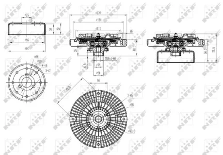 Муфта вентилятора VW Passat 96-05 NRF 49584