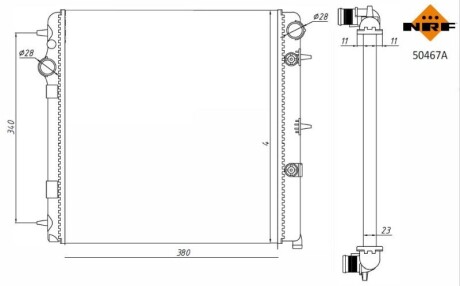 Радиатор NRF 50467A