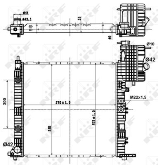 Радиатор NRF 50581