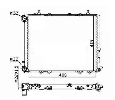 Радиатор NRF 507352A