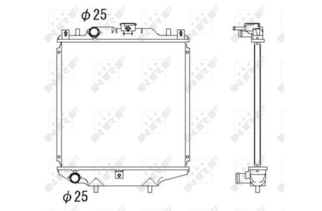 Радиатор NRF 507643