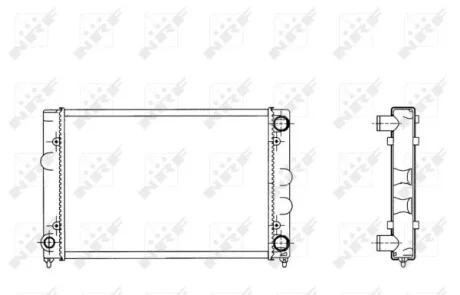Радіатор охолодження VW Passat 1.6 88-91 (317,4x430x20) NRF 509505