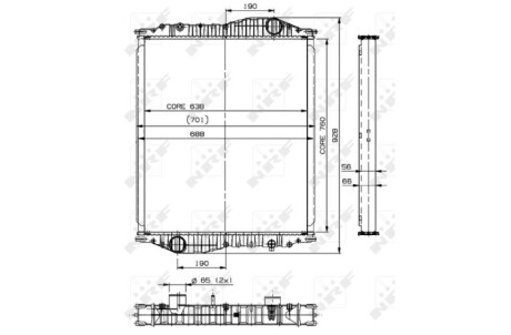 Радиатор NRF 509888