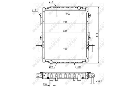 Радиатор NRF 51533