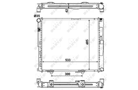 Радиатор NRF 516572