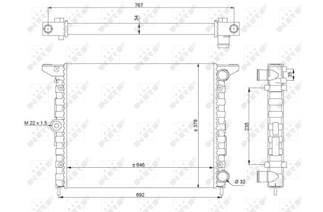 Радіатор NRF 519523