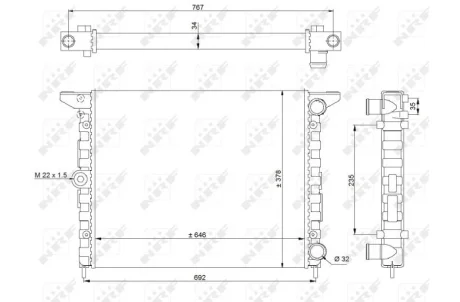 Радіатор NRF 519523
