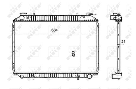 Радиатор NRF 519534