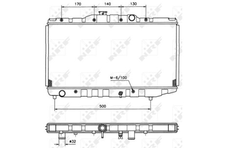 Радіатор NRF 526711