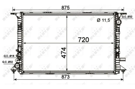Радиатор NRF 53013