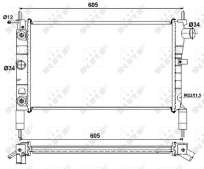 Радиатор NRF 53036