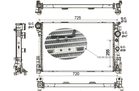 Радіатор NRF 53141