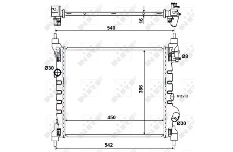 Радиатор NRF 53195