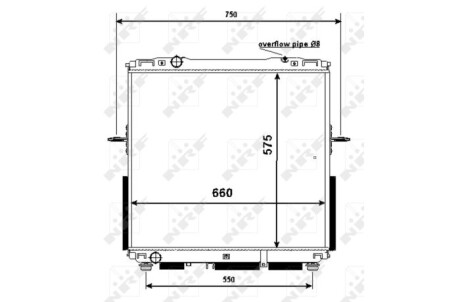 Радиатор NRF 53367