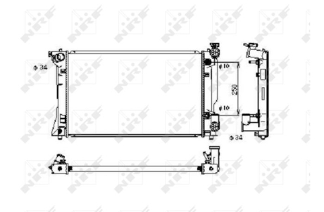 Радиатор NRF 53395