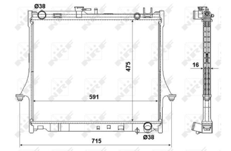 Радиатор NRF 53540