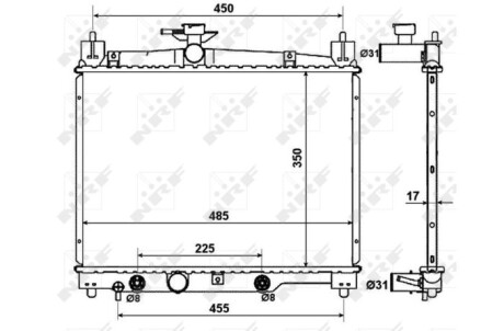 Радиатор NRF 53599