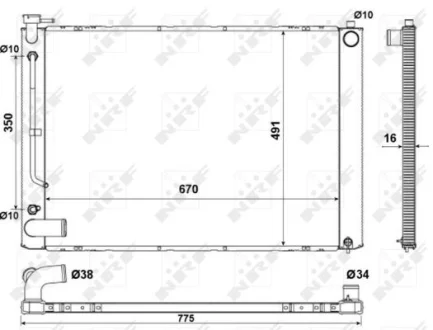 Радіатор NRF 53681
