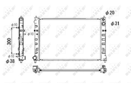 Радиатор NRF 53684