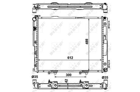Радиатор NRF 53786