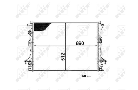 Радіатор NRF 53820