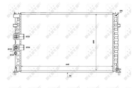 Радіатор NRF 53842