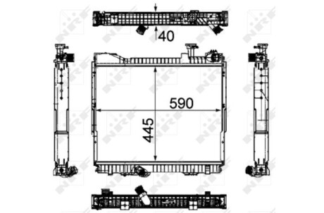 Радиатор NRF 53860