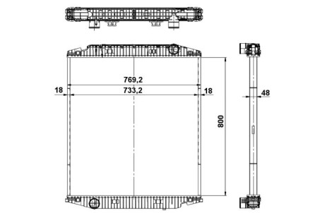 Радиатор NRF 539567