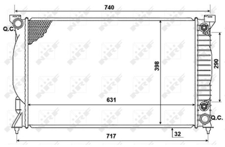 Радиатор NRF 53958