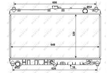 Радіатор NRF 53977