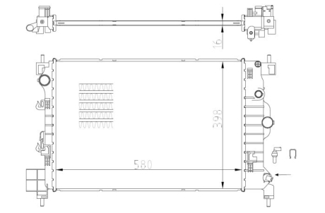 Радиатор NRF 550003