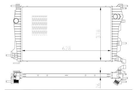 Радиатор NRF 550004