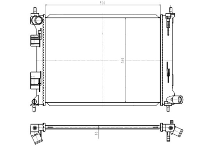 Радиатор NRF 550010