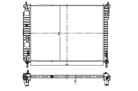 Радіатор NRF 550013