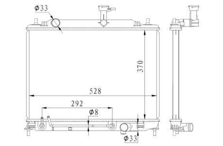 Радіатор NRF 550015