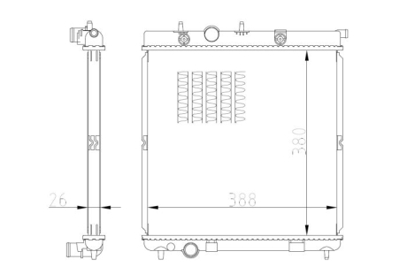 Радиатор NRF 550016